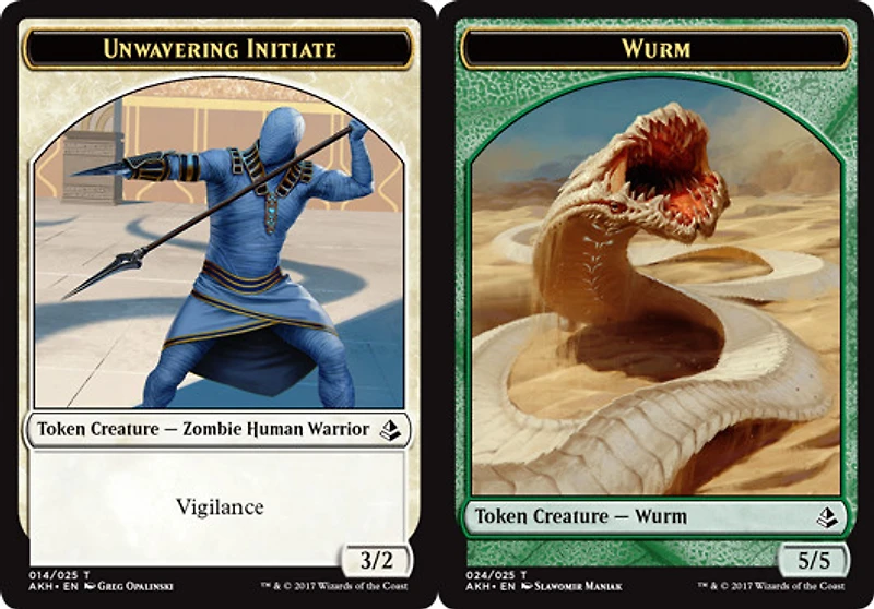 Unwavering Initiate Token // Wurm