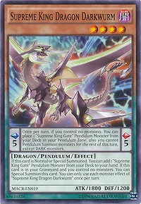 Supreme King Dragon Darkwurm - MACR-EN019 - Common - Unlimited Edition