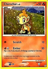 Chimchar - 76/130 - Cosmos Holo Promo - 2007 Collector's Tin Exclusive