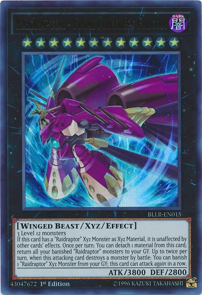 Raidraptor - Final Fortress Falcon - BLLR-EN015 - Ultra Rare - 1st Edition