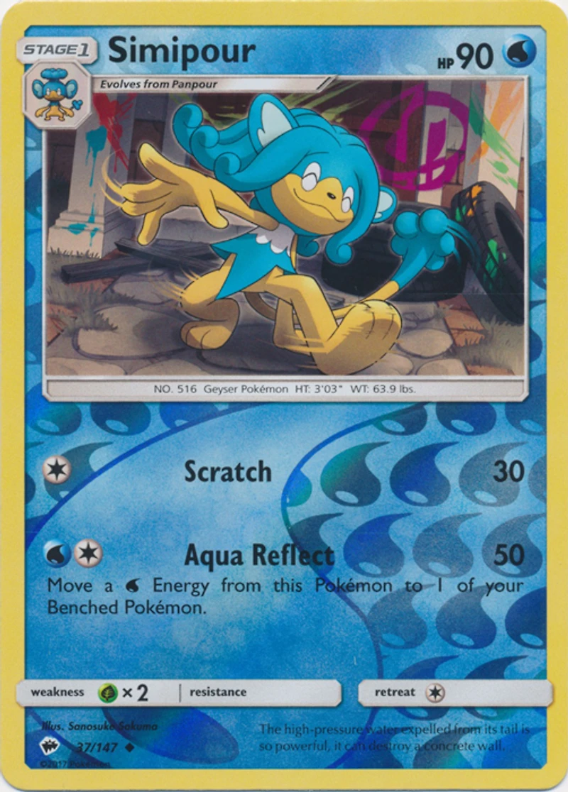 Simipour - 37/147 - Uncommon - Reverse Holo