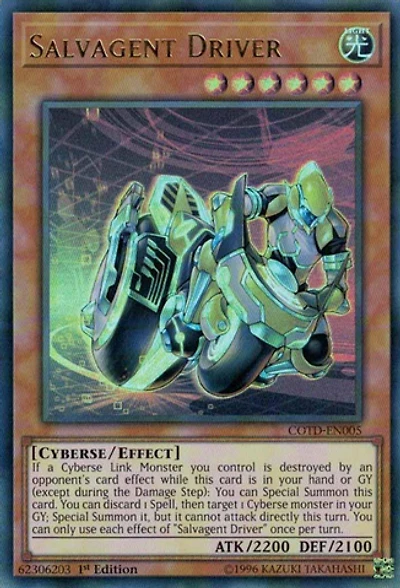 Salvagent Driver - COTD-EN005 Ultra Rare 1st Edition