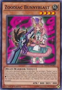 Zoodiac Bunnyblast - MP17-EN182 - Common - 1st Edition