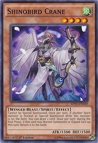 Shinobird Crane - MP17-EN189 - Common - 1st Edition