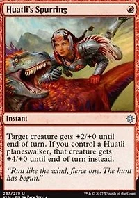 Huatli's Spurring - Planeswalker Deck Exclusive