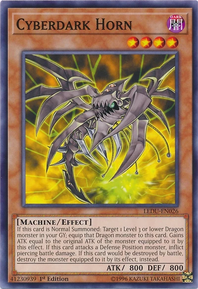 Cyberdark Horn - LEDU-EN026 - Common - 1st Edition