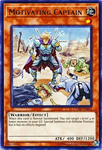 Motivating Captain - COTD-EN031 - Rare - Unlimited Edition