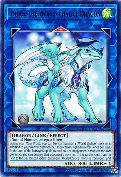 Imduk the World Chalice Dragon - COTD-EN047 - Rare - Unlimited Edition