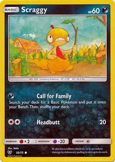 Scraggy - 50/73 - Common