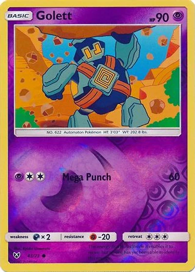 Golett - 43/73 - Common - Reverse Holo