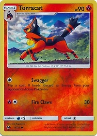 Torracat - 16/73 - Common - Reverse Holo