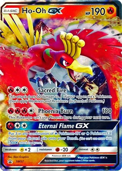 Ho-Oh GX - SM57 - SM Black Star Promos