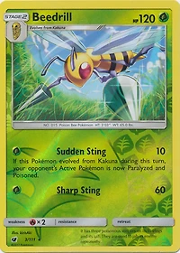Beedrill - 3/111 - Rare - Reverse Holo