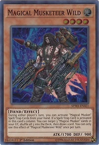Magical Musketeer Wild - SPWA-EN021 - Super Rare - 1st Edition