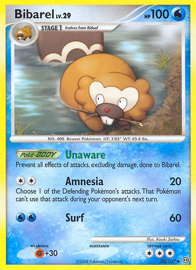 Bibarel - 32/100 - Uncommon