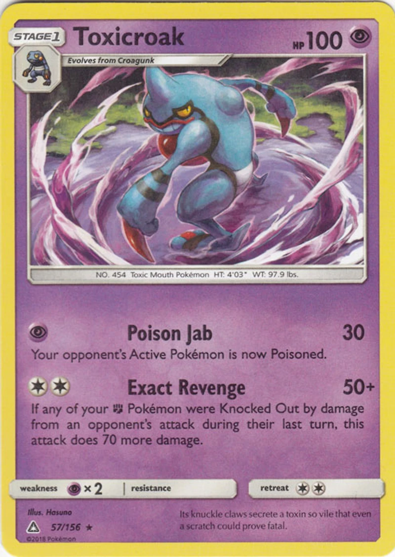 Toxicroak - 57/156 - Rare