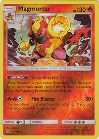 Magmortar - 19/156 - Holo Rare - Reverse Holo