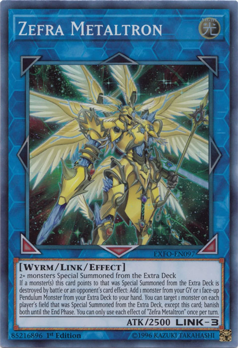 Zefra Metaltron - EXFO-EN097 - Super Rare - 1st Edition