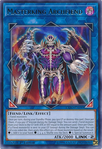 Masterking Archfiend - EXFO-EN090 - Rare - 1st Edition