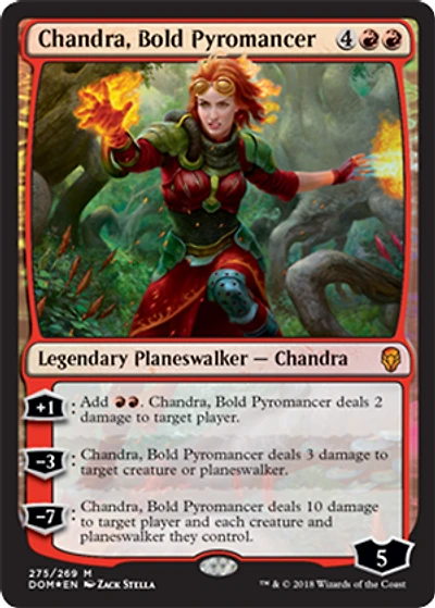 Chandra, Bold Pyromancer - Foil - Planeswalker Deck Exclusive