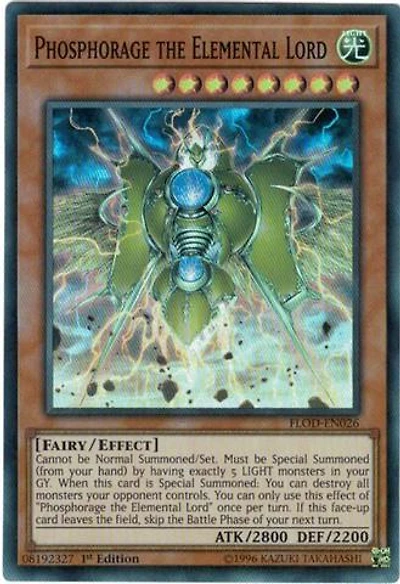 Phosphorage the Elemental Lord - FLOD-EN026 - Super Rare - 1st Edition