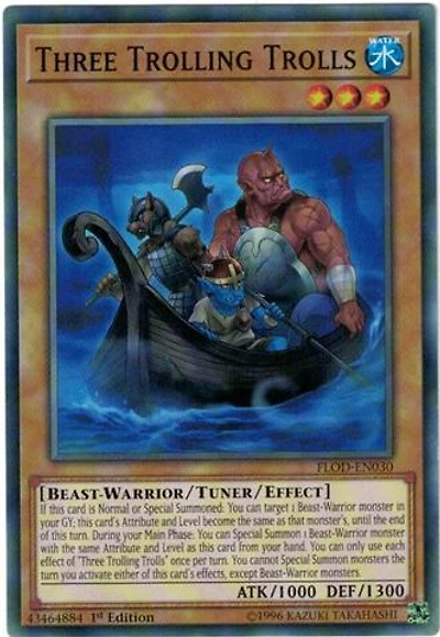 Three Trolling Trolls - FLOD-EN030 - Common - 1st Edition