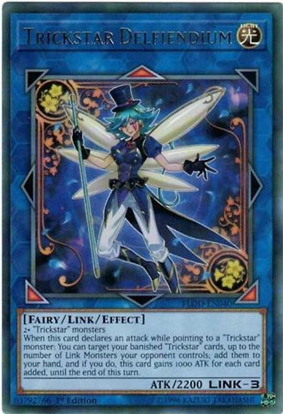 Trickstar Delfiendium - FLOD-EN040 - Rare - 1st Edition