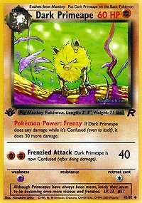 Dark Primeape - 43/82 - Uncommon - 1st Edition
