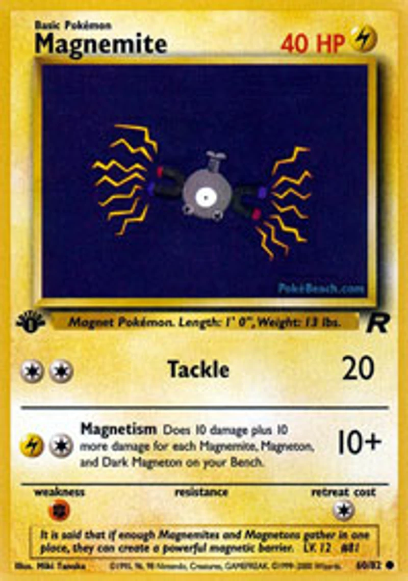 Magnemite - 60/82 - Common - 1st Edition