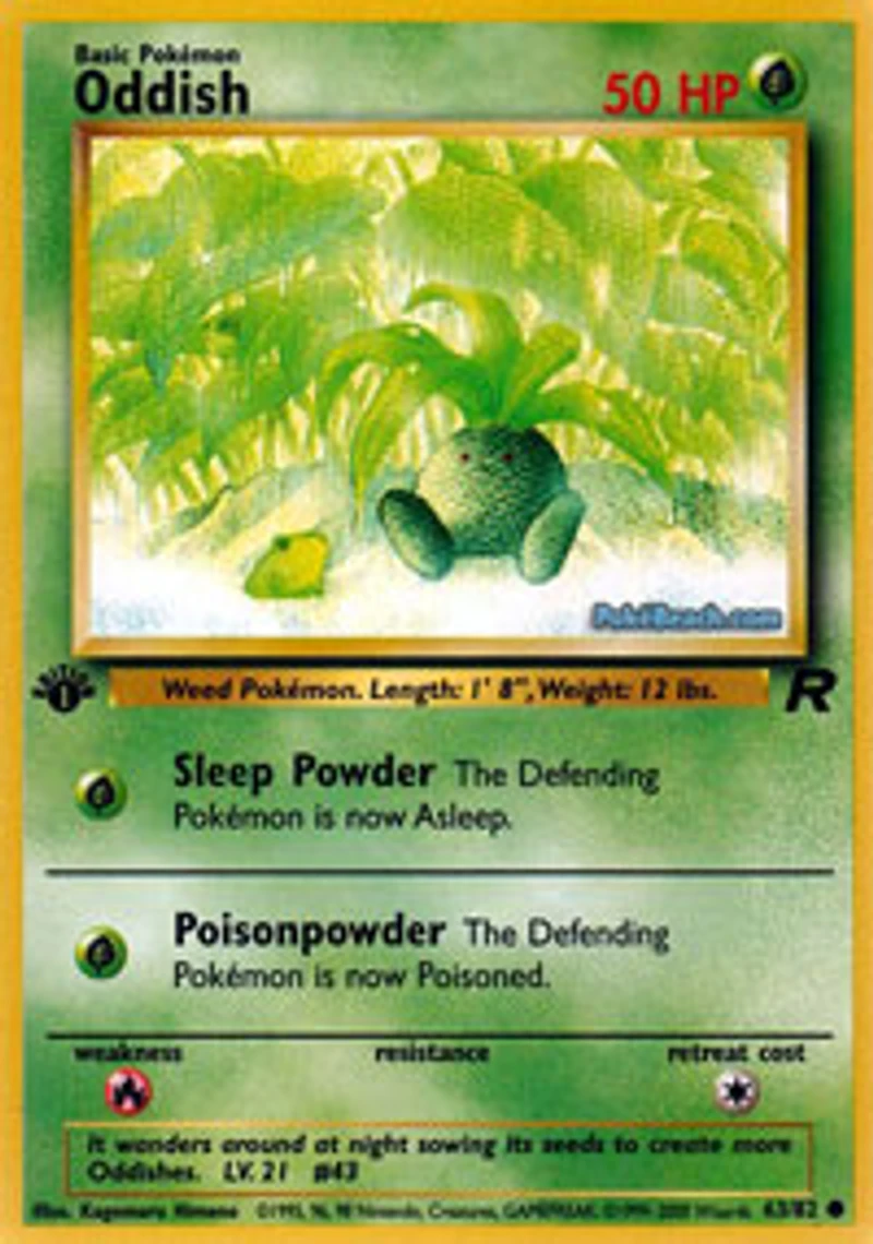 Oddish - 63/82 Common 1st Edition