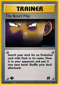 The Boss's Way - 73/82 - Uncommon - 1st Edition
