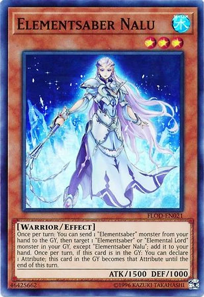 Elementsaber Nalu - FLOD-EN021 - Super Rare - Unlimited Edition