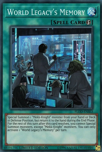World Legacy's Memory - FLOD-ENSE3 - Super Rare - Limited Edition