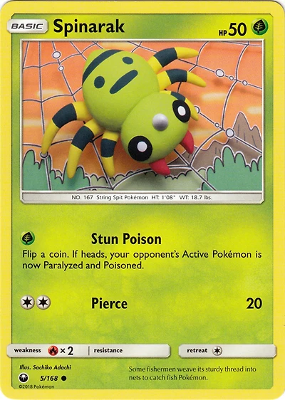 Spinarak - 5/168 - Common