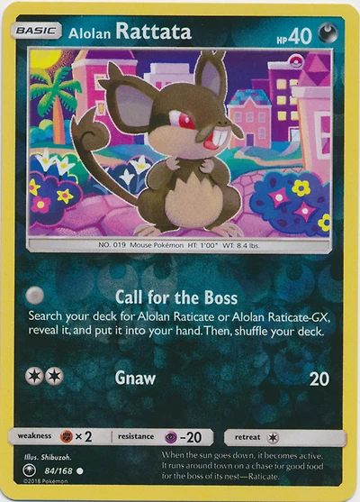 Alolan Rattata - 84/168 - Common - Reverse Holo