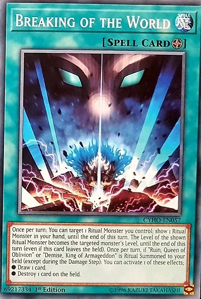 Breaking of the World - CYHO-EN057 - Common - 1st Edition