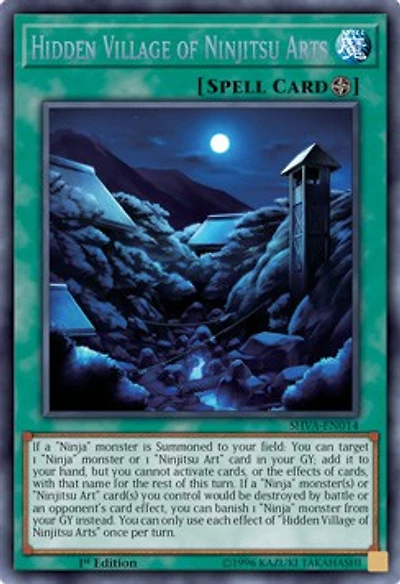 Hidden Village of Ninjitsu Arts - SHVA-EN014 - Secret Rare - 1st Edition
