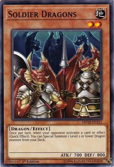 Soldier Dragons - MP18-EN121 - Common - 1st Edition