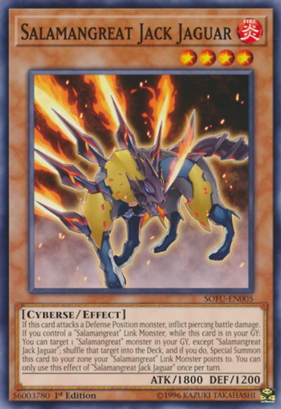 Salamangreat Jack Jaguar - SOFU-EN005 - Common - 1st Edition