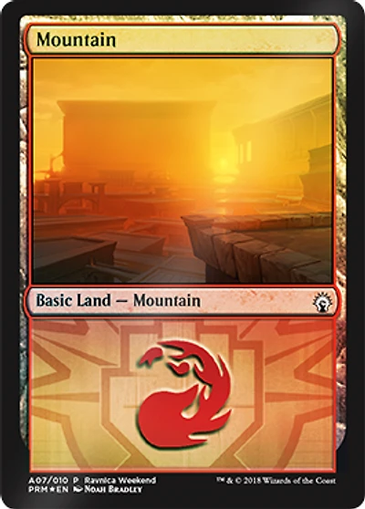 Mountain - Boros (A07) - Foil Ravnica Weekend Promo