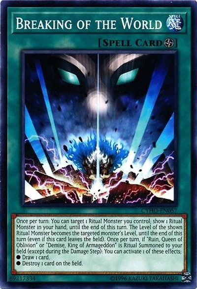 Breaking of the World - CYHO-EN057 - Common - Unlimited Edition