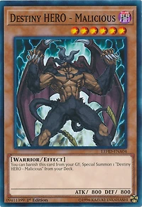Destiny HERO - Malicious - LEHD-ENA04 - Common - 1st Edition
