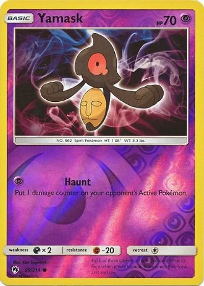 Yamask - 99/214 - Common - Reverse Holo