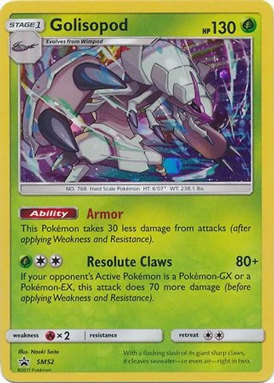 Golisopod - SM52 - SM Black Star Promo