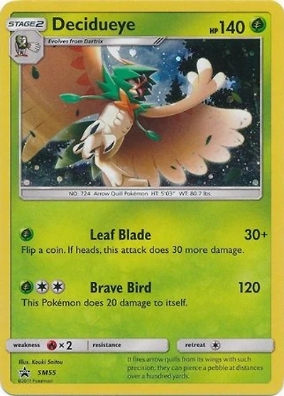Decidueye - SM55 - SM Black Star Promo