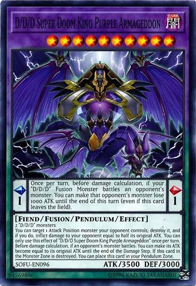 D/D/D Super Doom King Purple Armageddon - SOFU-EN096 - Common - Unlimited Edition