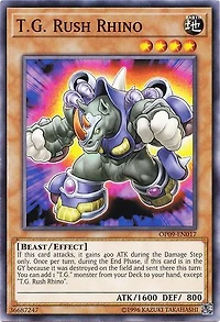 T.G. Rush Rhino - OP09-EN017 - Common - Unlimited