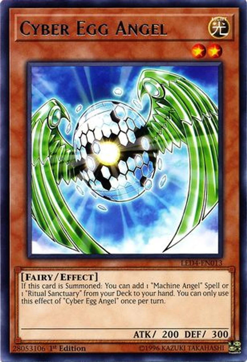 Cyber Egg Angel - LED4-EN013 - Rare - 1st Edition