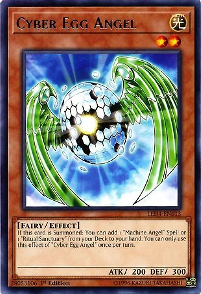 Cyber Egg Angel - LED4-EN013 - Rare - 1st Edition