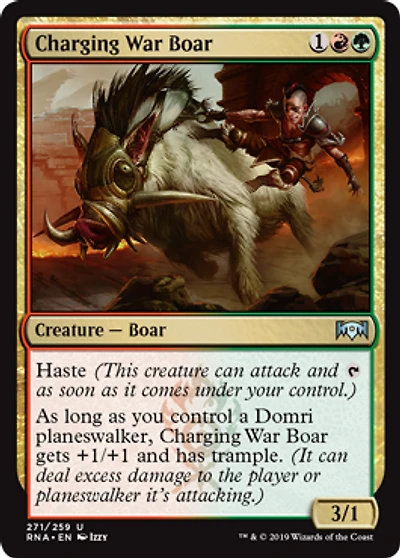 Charging War Boar - Planeswalker Deck Exclusive